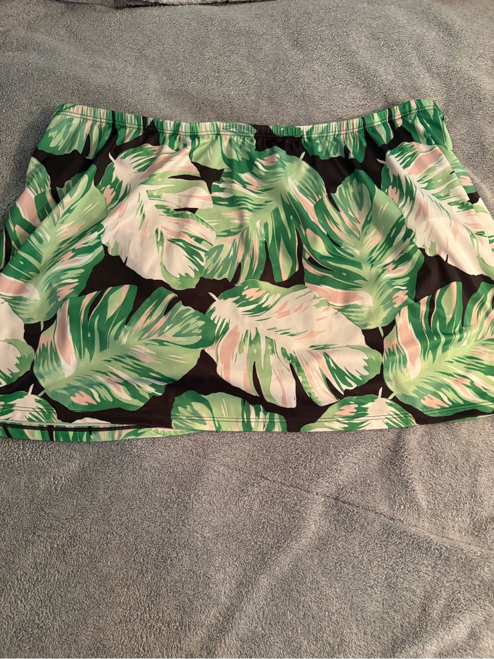Swim By Cacique Aruba Palm Swim Skirt Lined Size 16 Beachy Pool Plus Size - Picture 2 of 6